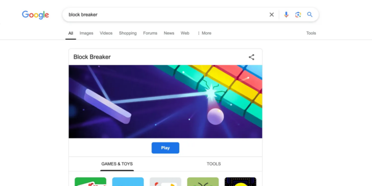 Google Search Launches Free “Block Breaker” Game: Play Now on Mobile & Desktop